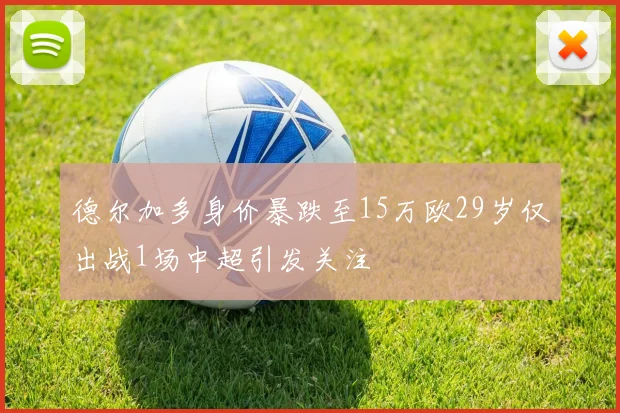 德尔加多身价暴跌至15万欧29岁仅出战1场中超引发关注